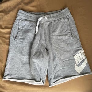 Nike Mens Large Grey French Terry Shorts